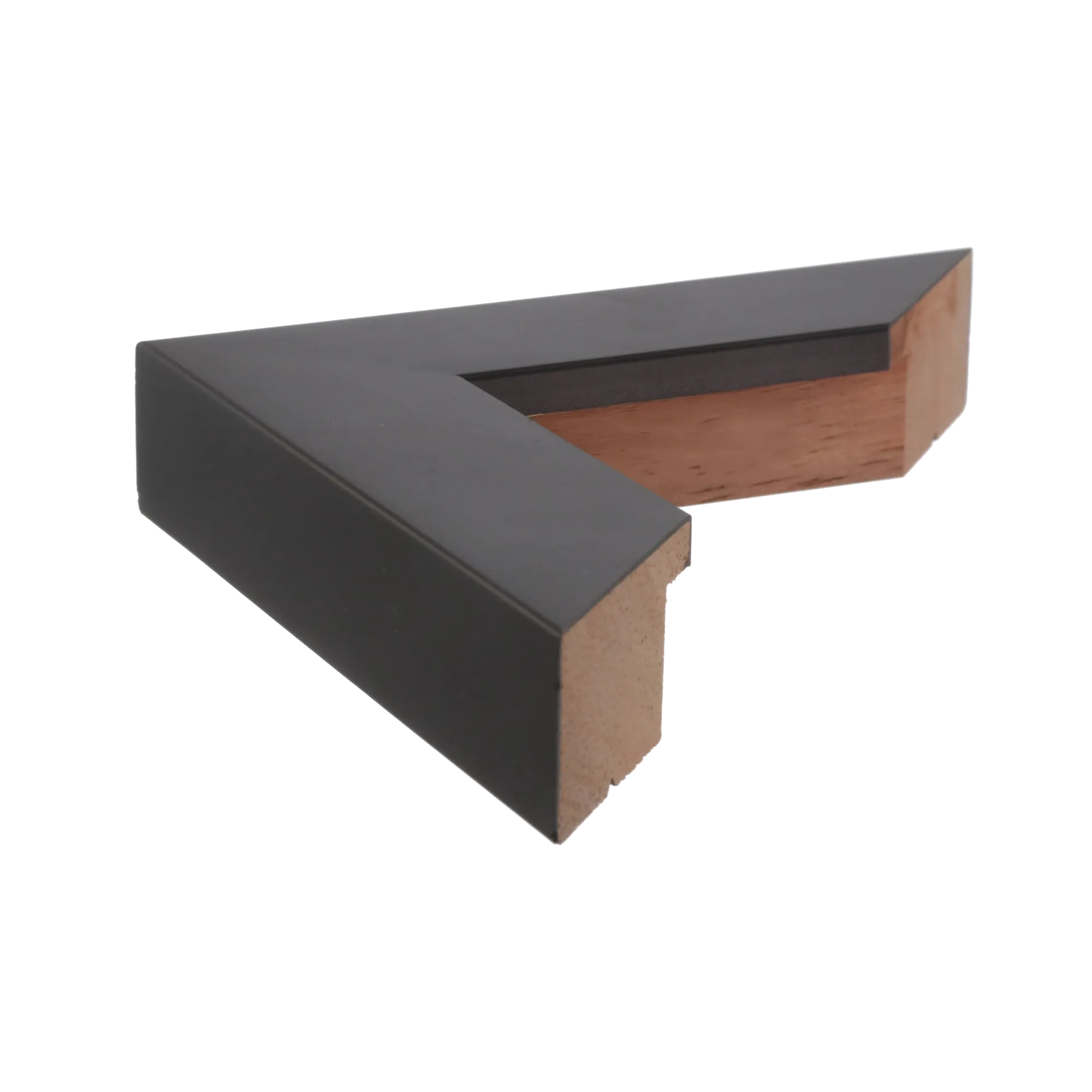 Side view of Tribeca picture frame in black