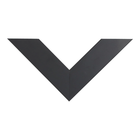 Top view of Tribeca picture frame in black