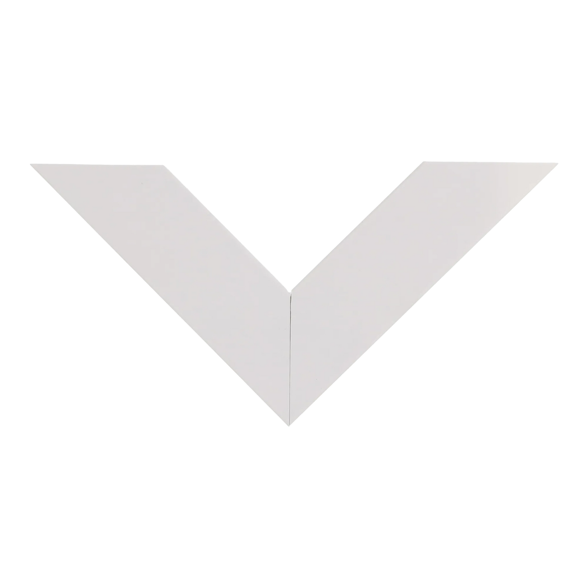 Top view of Tribeca picture frame in white