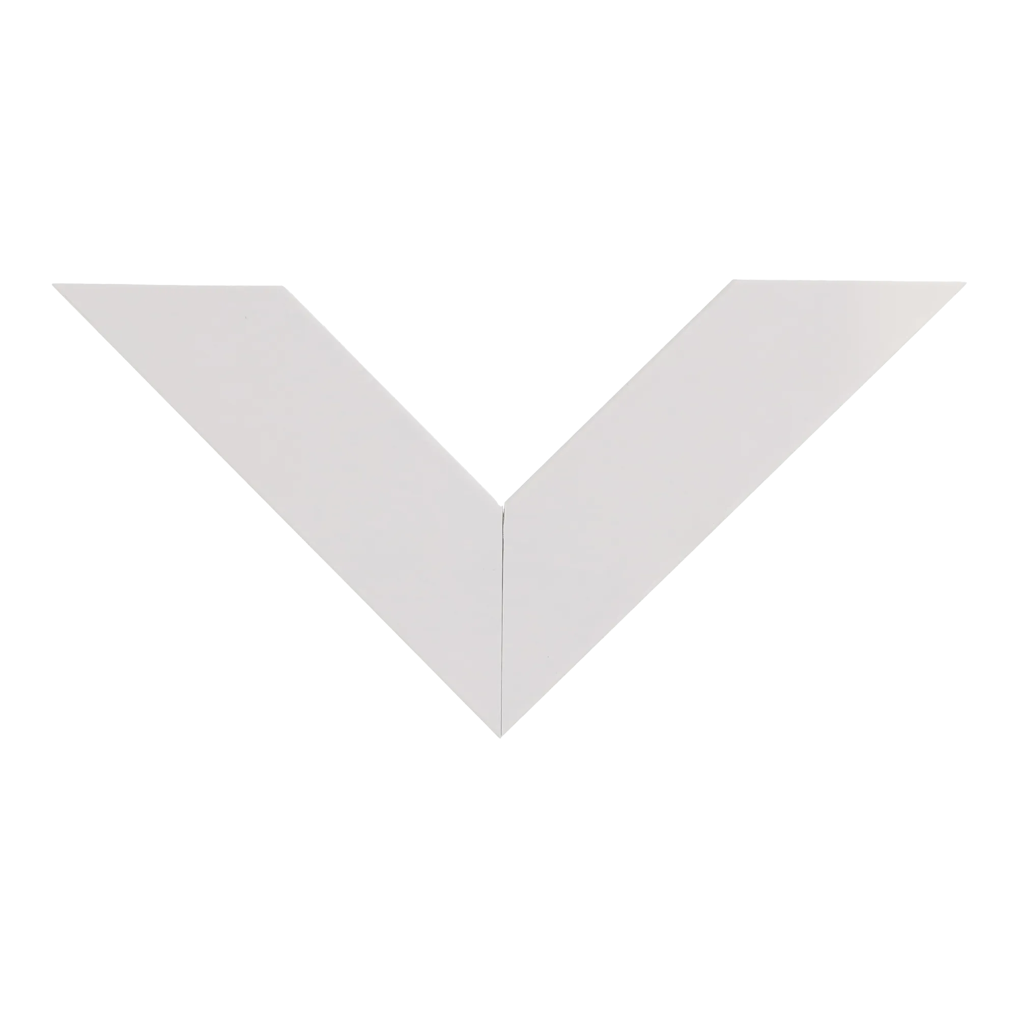 Top view of Tribeca picture frame in white