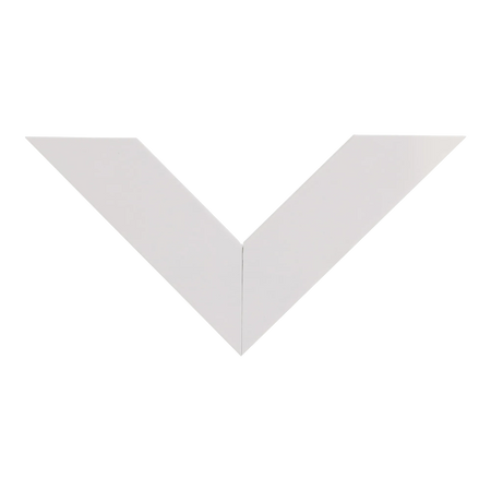 Top view of Tribeca picture frame in white