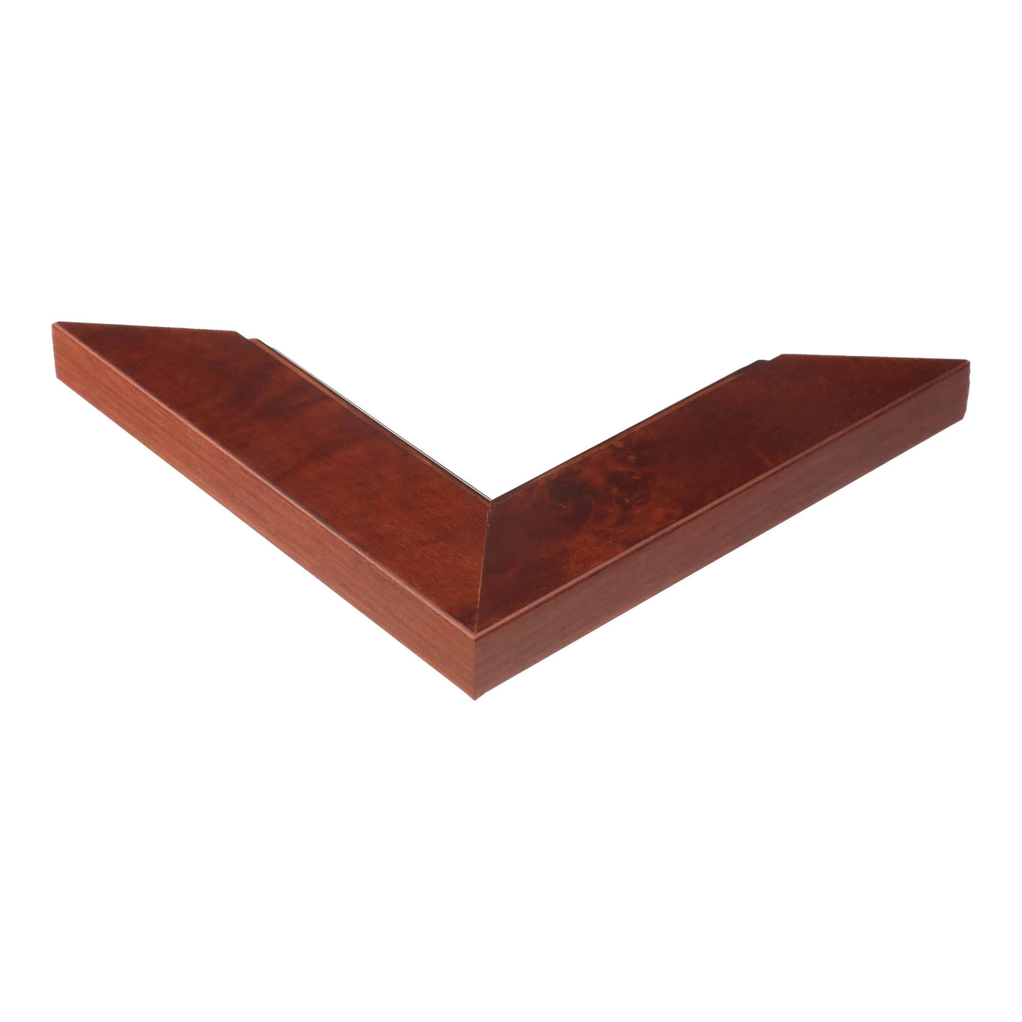 Corner view of Waldorf in gold & walnut picture frame