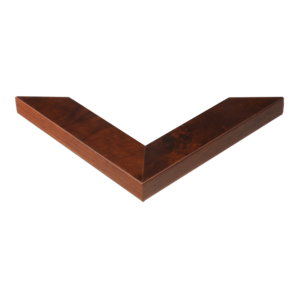Corner view of Waldorf in walnut picture frame