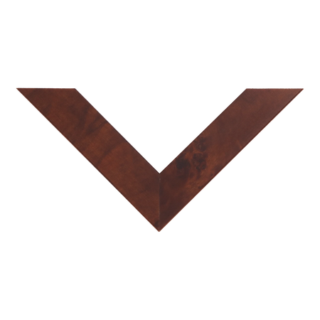 Top view of Waldorf picture frame in walnut