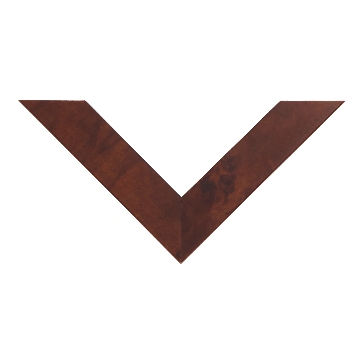 Top view of Waldorf picture frame in walnut